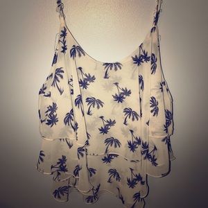 Blue Palm Tree Bikini Cover-up!